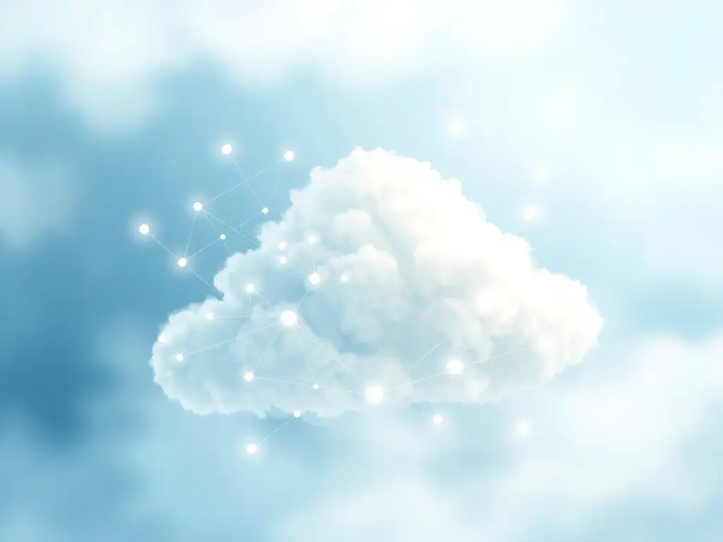 An illustration of a cloud-based SaaS platform, highlighting Elluminent's capabilities in developing scalable and secure cloud solutions.